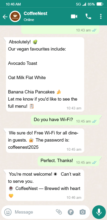 Coffee Nest App Demo